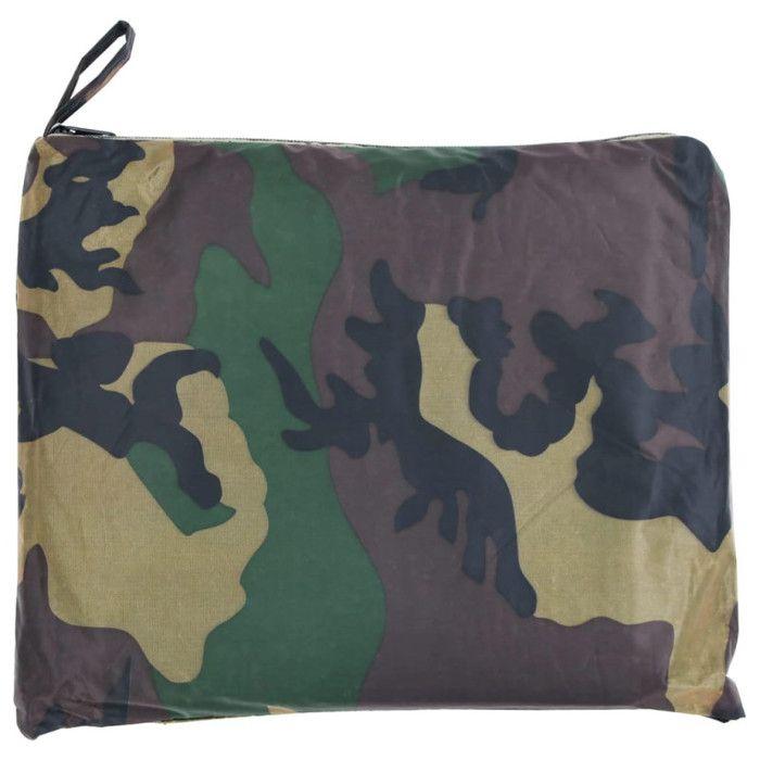 Combinaison de pluie avec capuche 2 pcs Hommes Camouflage XL