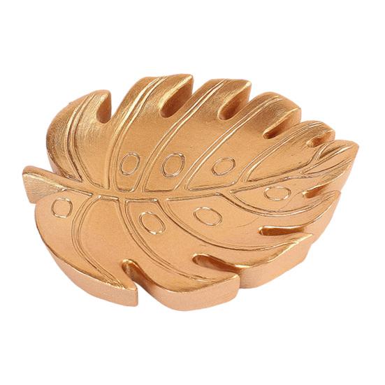 

Leaf Shaped Jewelry Dish Small Ring Necklace Bracelet Holder Organizer Resin Decorative Trinket Dish Tray for Wedding Party Table Centerpiece A