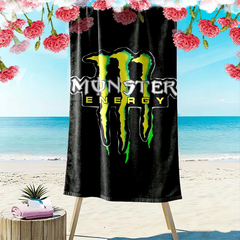 1pc Demon Beach Towel, A Vibrant Beach Towel Suitable for Outdoor Activities, Camping, Hiking