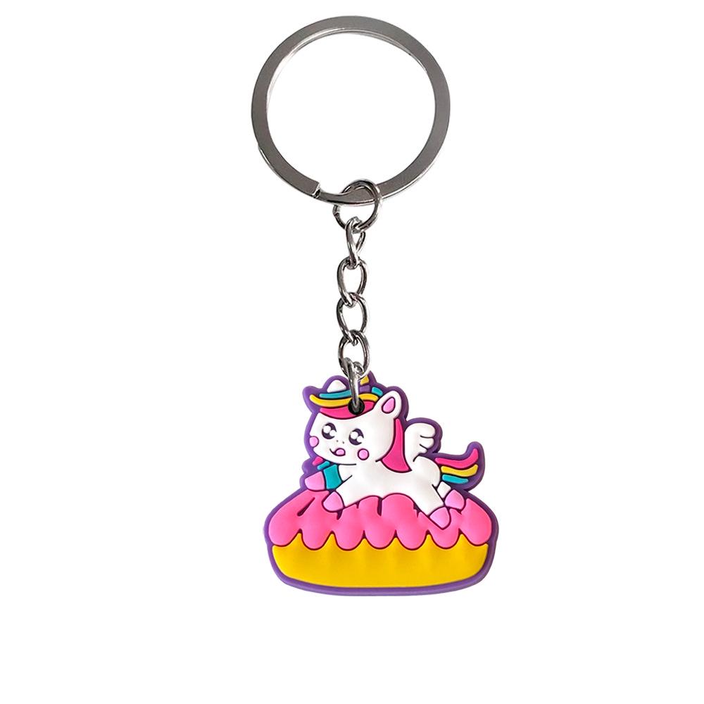 Adorable Unicorn Cartoon Keychain - DIY Backpack Pendant & Bag Charm, Hot Selling
