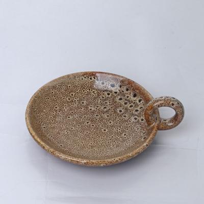 Nordic Minimalist Retro Ceramic Candle Holder Plate, Classic Design Candle Vessels Creative and Trendy Decoration Home Decor