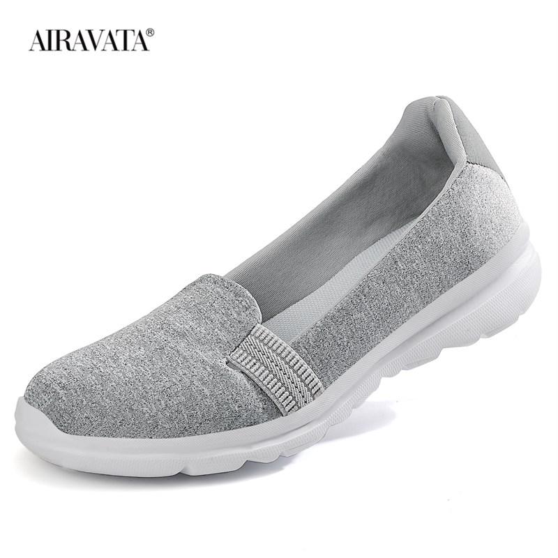 

Женские мокасины, модная обувь для ходьбы для женщин, легкая, удобная, повседневная обувь без застежек 42 серый