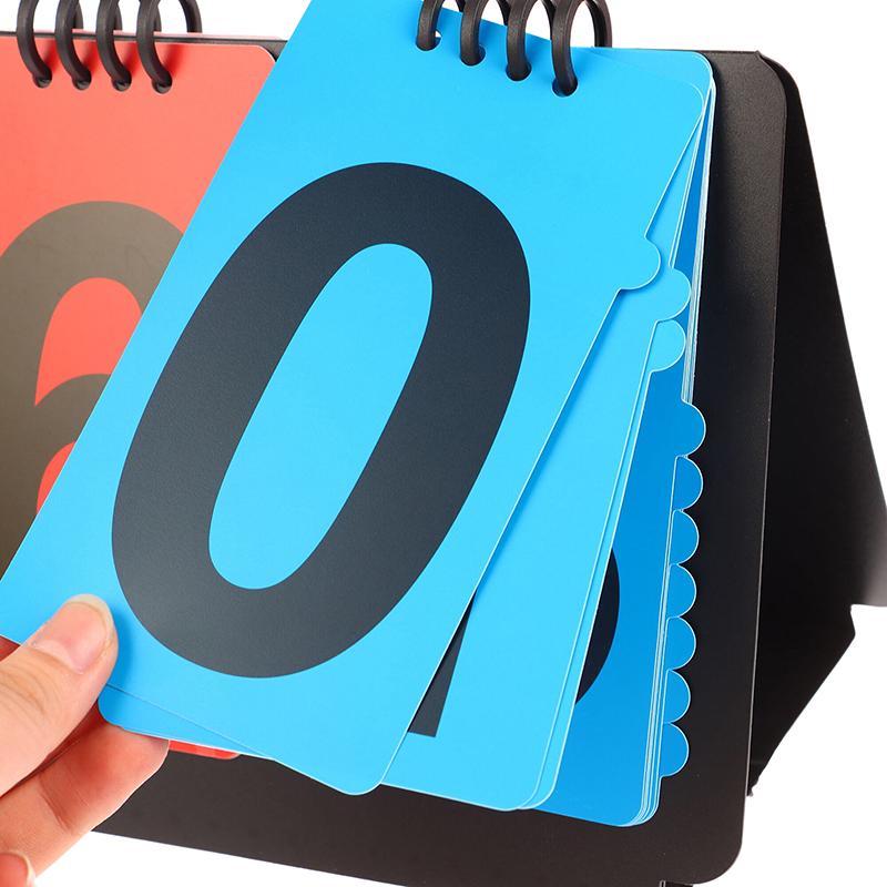 Sports Scoreboard Manual Score Flip Cards Score Counter For Baseball Coaches Tennis Ball Basketball Football Volleyball Sports
