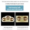 Gold Light Bulb Bathroom Heater - Warm Ceiling Fixture for Home