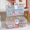 Transparent Plastic Storage Box Medical Boxs Organizer Stationery Mask Large-Capacity Portable Durable Container Box Household