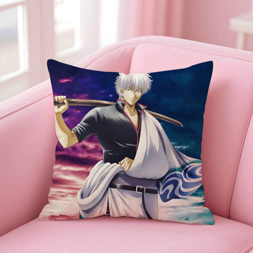 Anime G-GINTAMA Pillow Case pattern printing pillowcase living room sofa cushion cover bedroom room decor