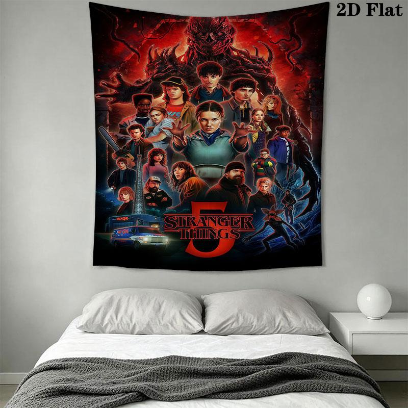 Stranger Things Wall Hanging Printed Fabric Blanket Decorative Tapestries for Bedroom Living Room Home Decor