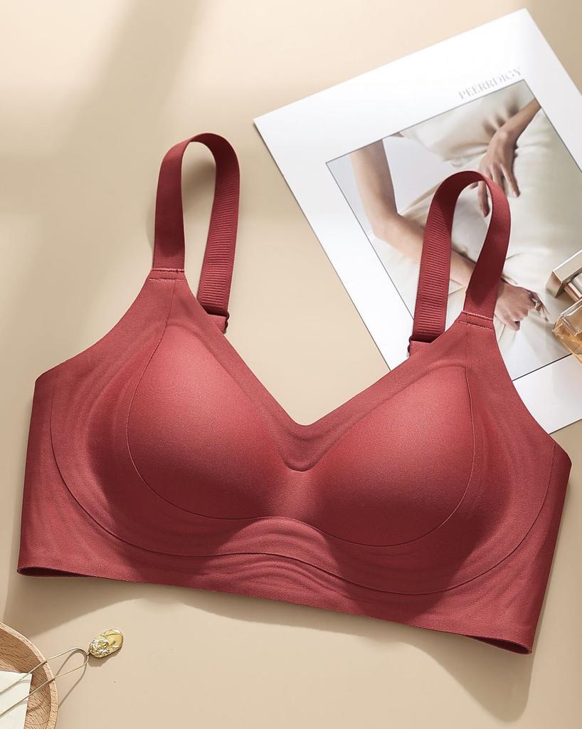 Jelly Glue Strip, Fully Fixed Cup, Underwear, Women's Small Breasts Gathered, Not Empty Cup, Pull Up Support, Anti-sagging Palm Cup, Bra