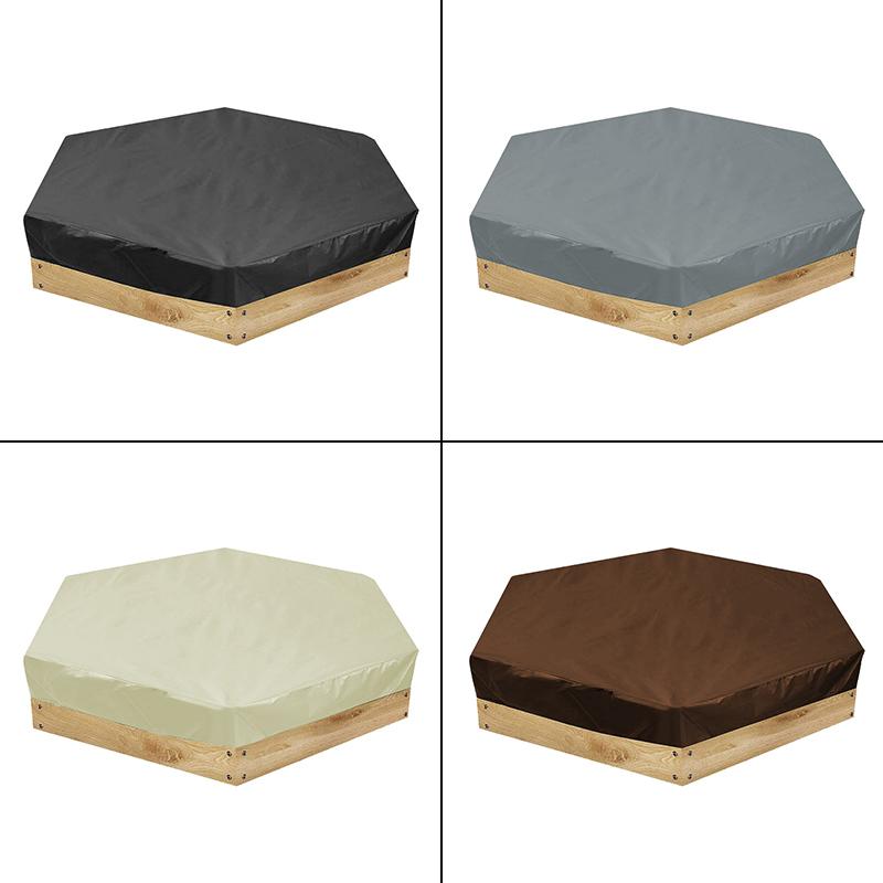 Badekar Svømmebasseng Støvdeksel Sekskant Boblebaddeksel Vanntett Kalesje Utendørs Solskjerm Gårdsplass SPA-deksel Lekehytte for barn