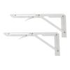 2pcs Folding Table Bracket Wall Mounted Collapsible Shelf Bracket 34cm 13.39in for RV Boat