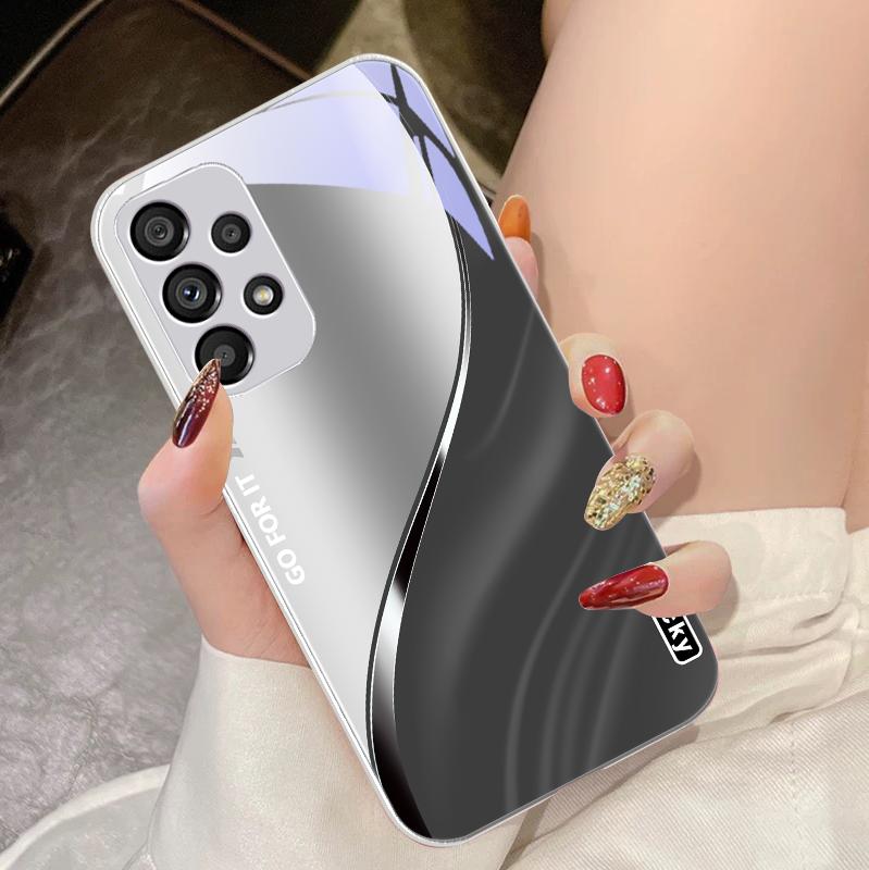 

Кофейно-коричневый Счастливый Для Samsung Galaxy Note 8 9 S10 Plus S20 S21 FE S23 Ultra A70 72 73 50 51 52 53 Закаленное Стекло Чехол для Телефона Samsung S23 Plus