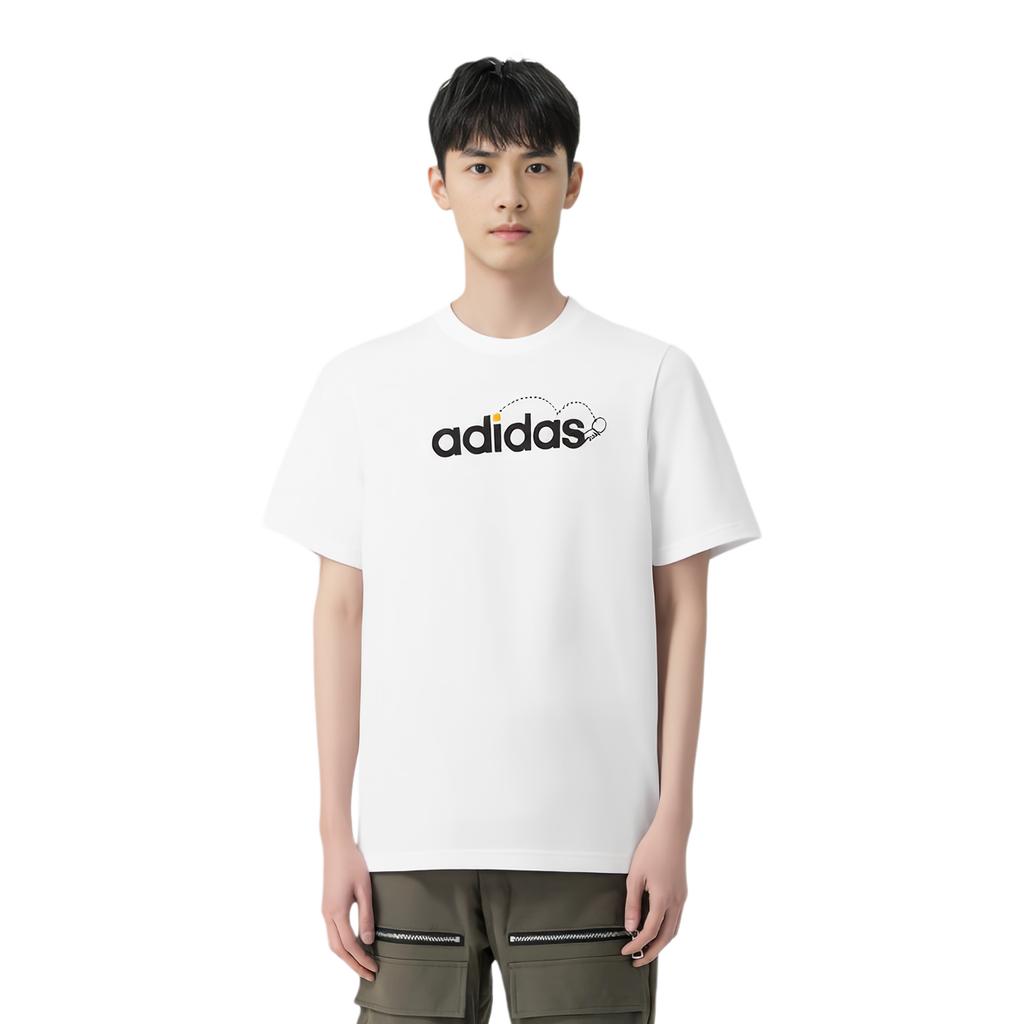 Adidas Fashionable Comfortable Simple Versatile Short Sleeve T-Shirt Men Tops White KB9437