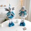 Snowman Elk Christmas Telescopic Doll Ornaments Cute Merry Christmas Decoration  New Year Supplies