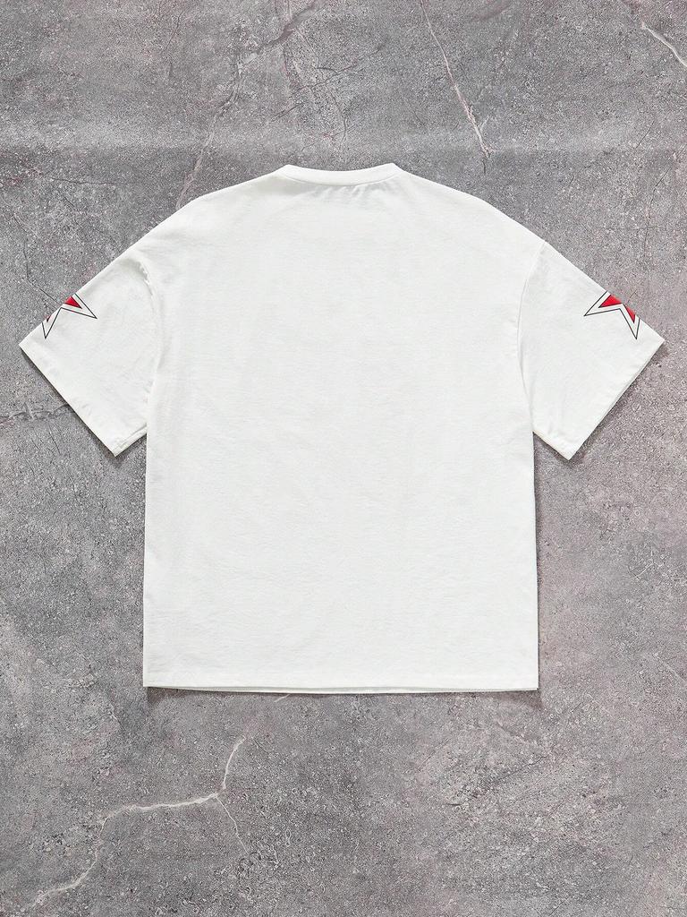 Women Summer T Shirt Streetwear Football Red Number Print Jersey Casual Short Sleeve  Top Fashion Sporty Summer Street Clothing