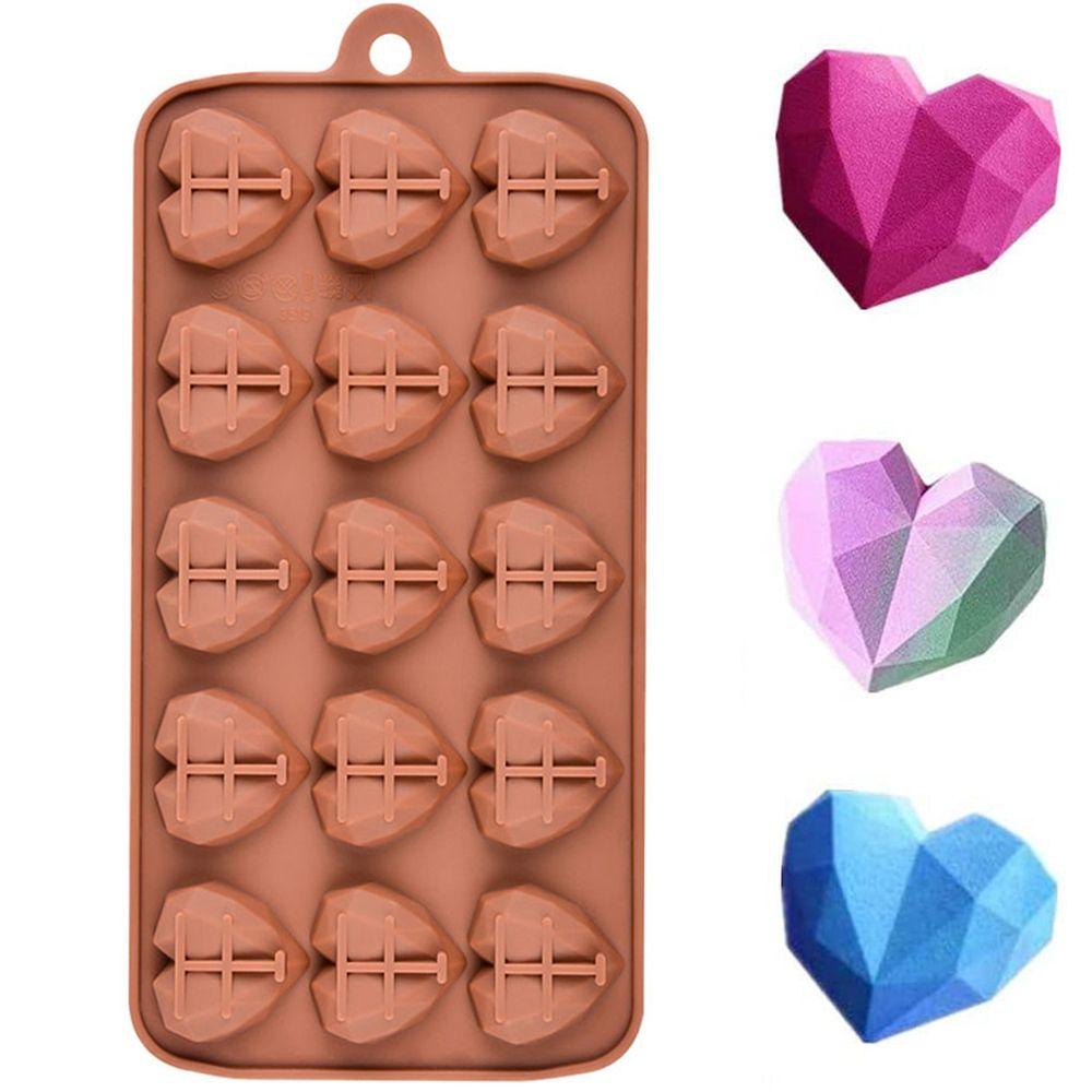 Mould Chocolate Handmade Bakeware Candle Heart Molds Cake Decorations Fondant Tool Chocolate Mold