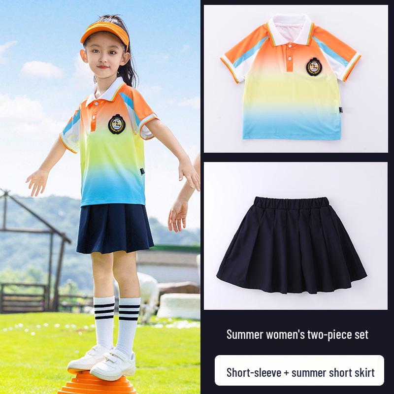 Conjunto de Uniforme Escolar e Esportivo Infantil Três Peças Estilo College