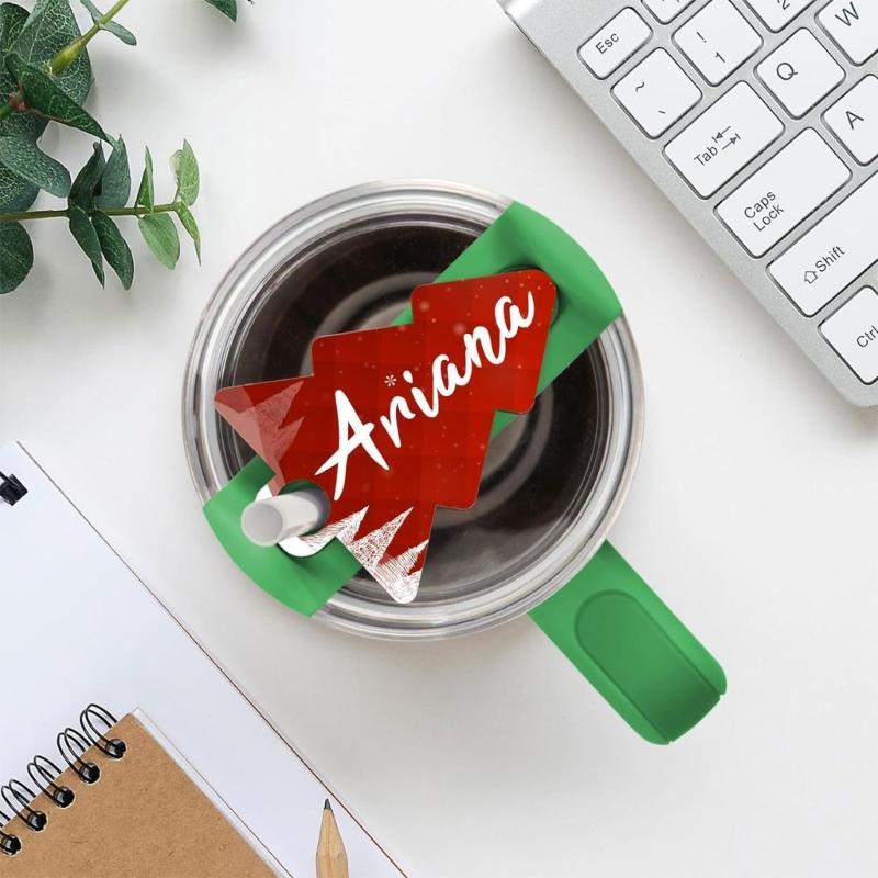 10pz Targhette Nome Vuote per Tazze da Sublimazione 40oz Tavola per Trasferimento Termico per Fai da Te e Artigianato Targhetta Personalizzata