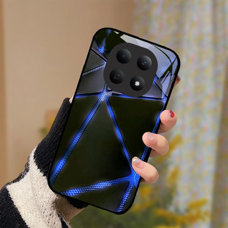 Glass Case For Xiaomi Poco M8 5G Fashion Hard PC Tempered Glass Phone Case Back Cover For Redmi Note 15 Note15 5G Funda Bumper