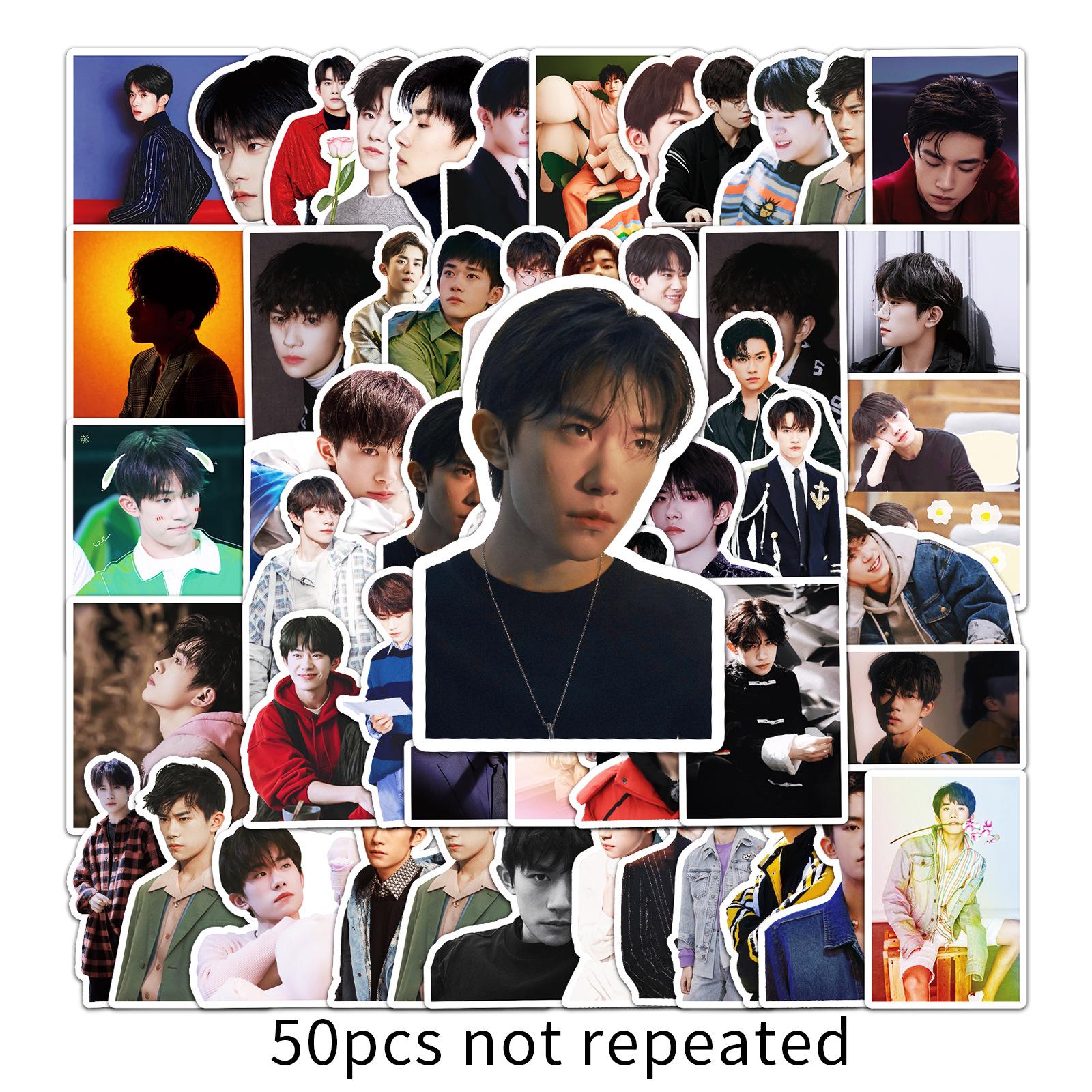 50 TFBOYS Jackson Yee Graffiti Stickers for Phone, Fridge, Car, and Luggage - Waterproof