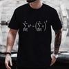 Men's Streetwear T-shirts Sum of Cubes Maths Print T-Shirt Oversized Funny Formula Mathematics Graphic Tees for Men Women Tops