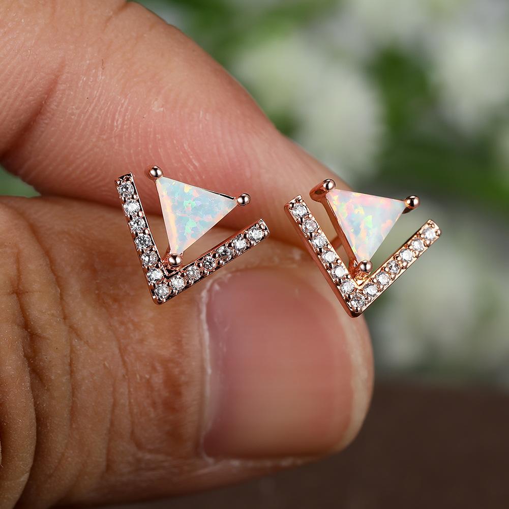 

Korean Style Fashionable New Accessory Triangle Earrings