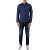 Polo Ralph Lauren Solid Color Button Down Long Sleeve Shirt Men Shirts Blue 710832480001093-001