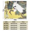 Chinese Style Crane Blanket Quality Super Soft Throw Blanket Winter Kids Adult Bedroom Funny Bedspread