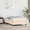 3144042 vidaXL Divan-lit Et Matelas Crème 90x190 Cm Tissu