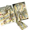 Ice silk pajamas women's striped rice burst baby autumn long-sleeved simple natural style silk loungewear two-piece set