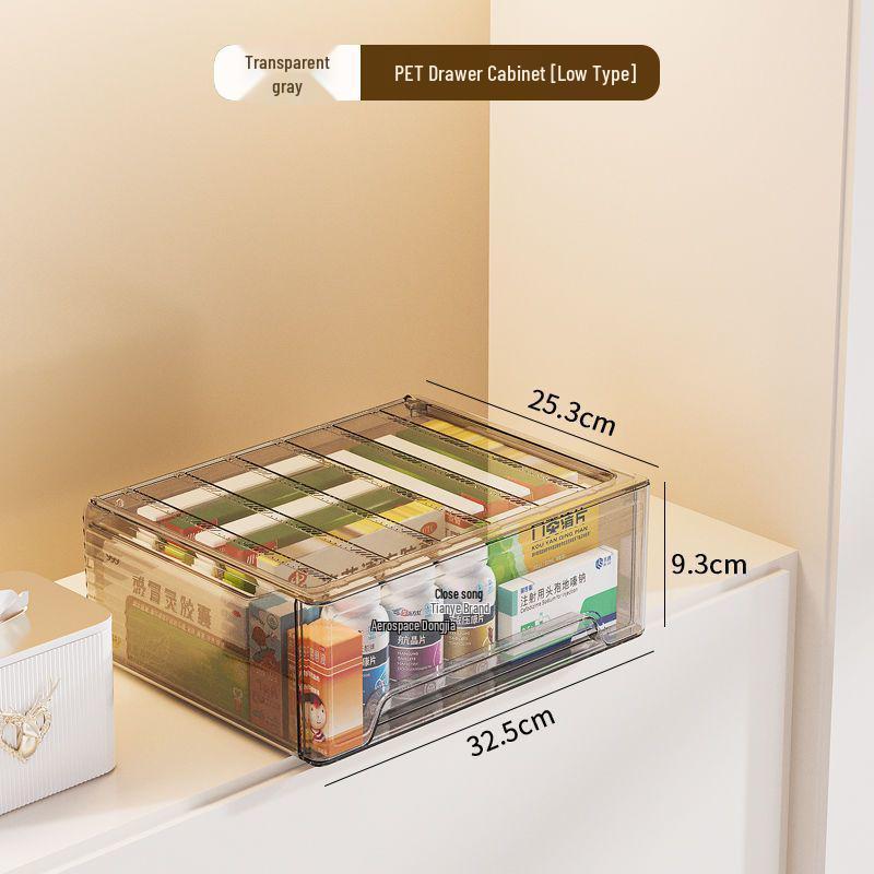 

Extra Large Multi-Layer Medicine Box: Family-Sized Drawer-Type Organizer with Transparent, Classified Compartments