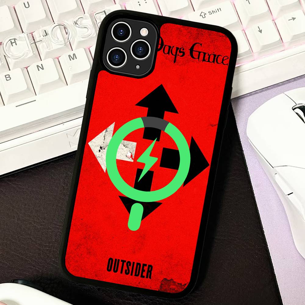 

Classic Vintage Three Days Grace Band For Magnetic Matte Phone Case For IPhone 16 17 15 14 13 12 11 For Wireless Charge iPhone 14 pro