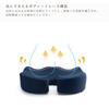 IKSTAR Chair Memory Foam Chair 38cm X 45cm Pad, Cushion, Non-Slip Backing, Breathable, Navy,