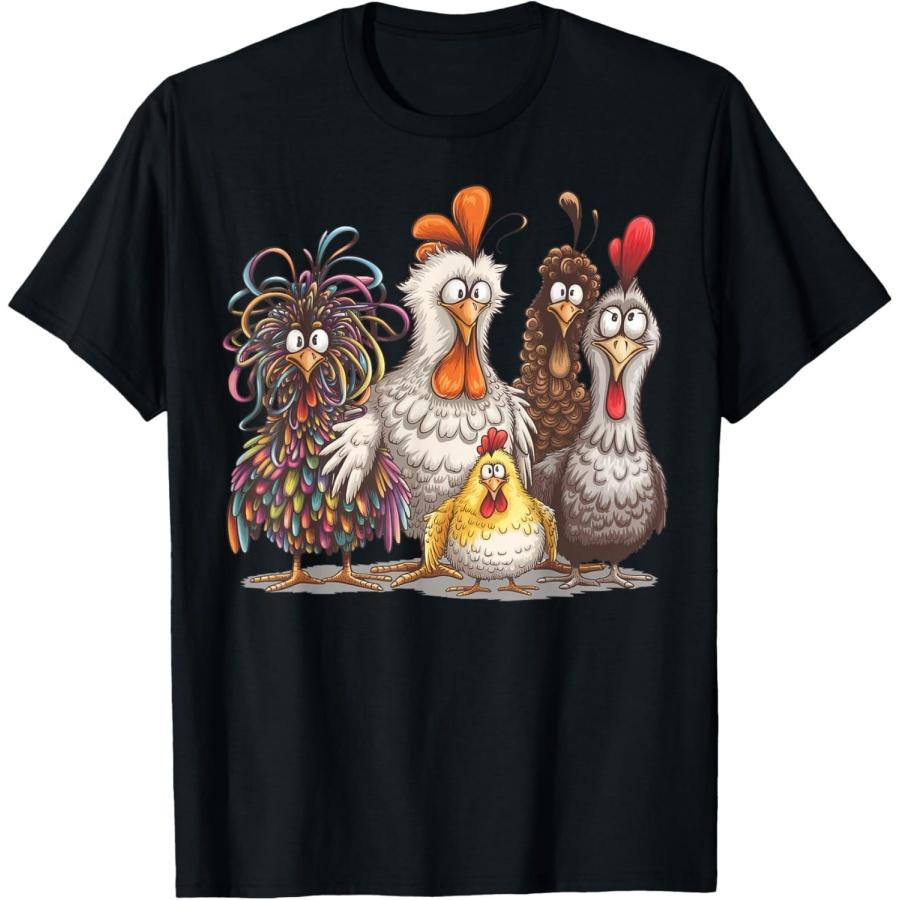 HQDSAD Chicken Art Crazy Chicken Gifts for Men Women Kid Boy Family T-Shirt XXXXXL разноцветный