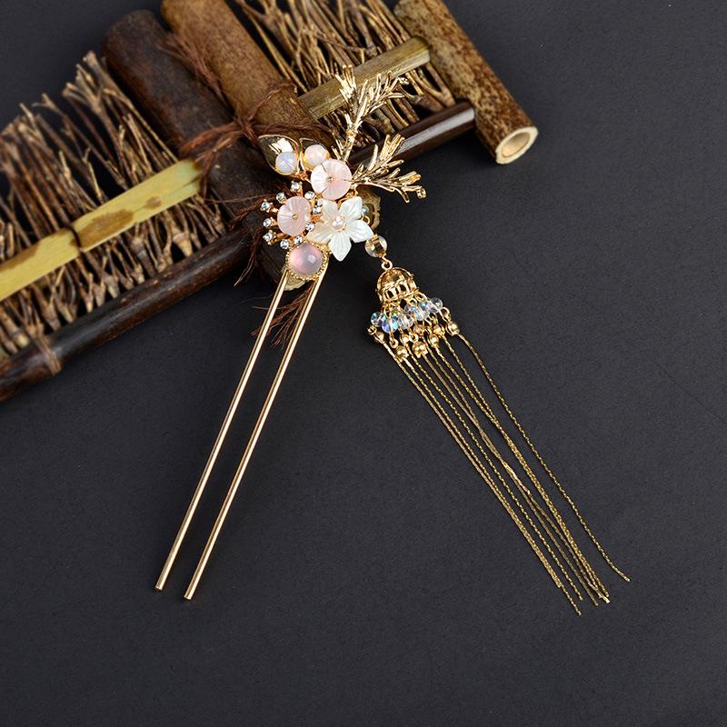 10pcs DIY Hair Sticks 110x2mm Raw Brass Gold Color U shape Hair Pins Blank Base Setting for Women Hair Jewelry Making