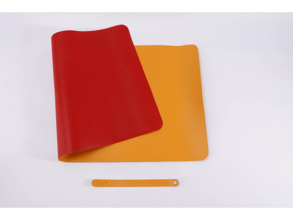 Leather Cartoon Mouse Pad with Logo Printing - Extra Large Double-Sided Desk Mat for Students