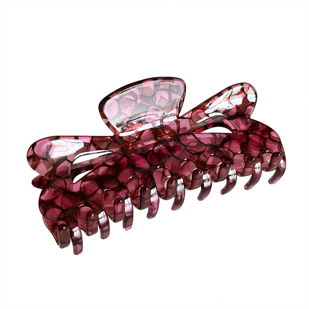 Schicke Große Blumenmuster-Haarkralle mit Herzdesign für Trendigen Alltagsgebrauch