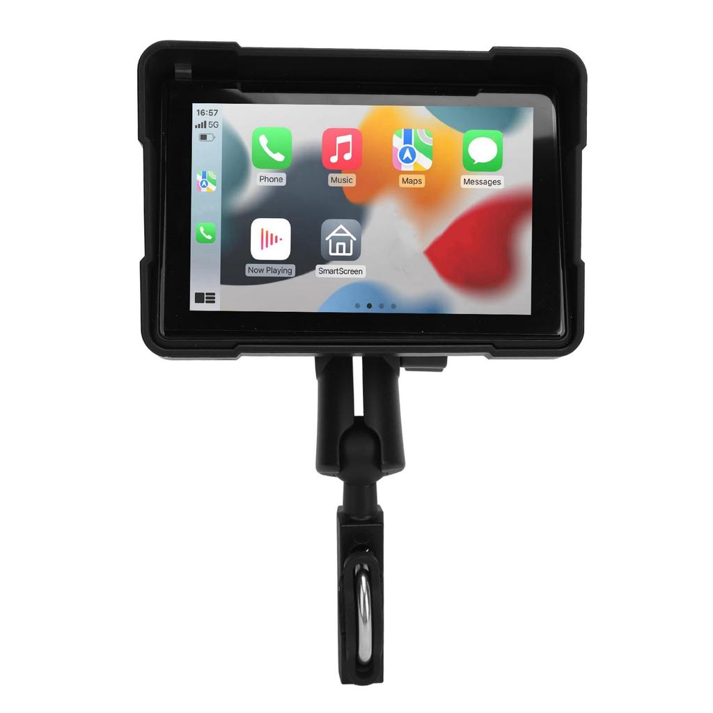 Motorcycle Navigator 5 Inch IPS Touch Screen Wireless Connection Carplay for Android Auto Portable