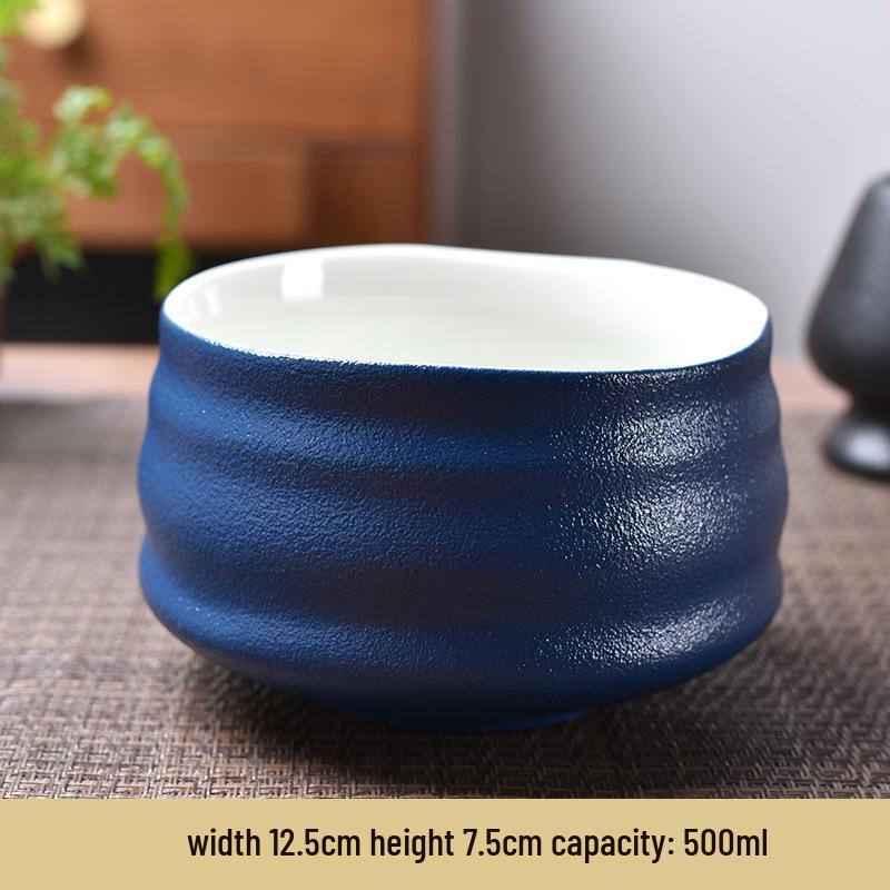 Japanese Matcha Tea Set: Ceramic Bowl, Chasen Stand, and Song Dynasty Style Tools