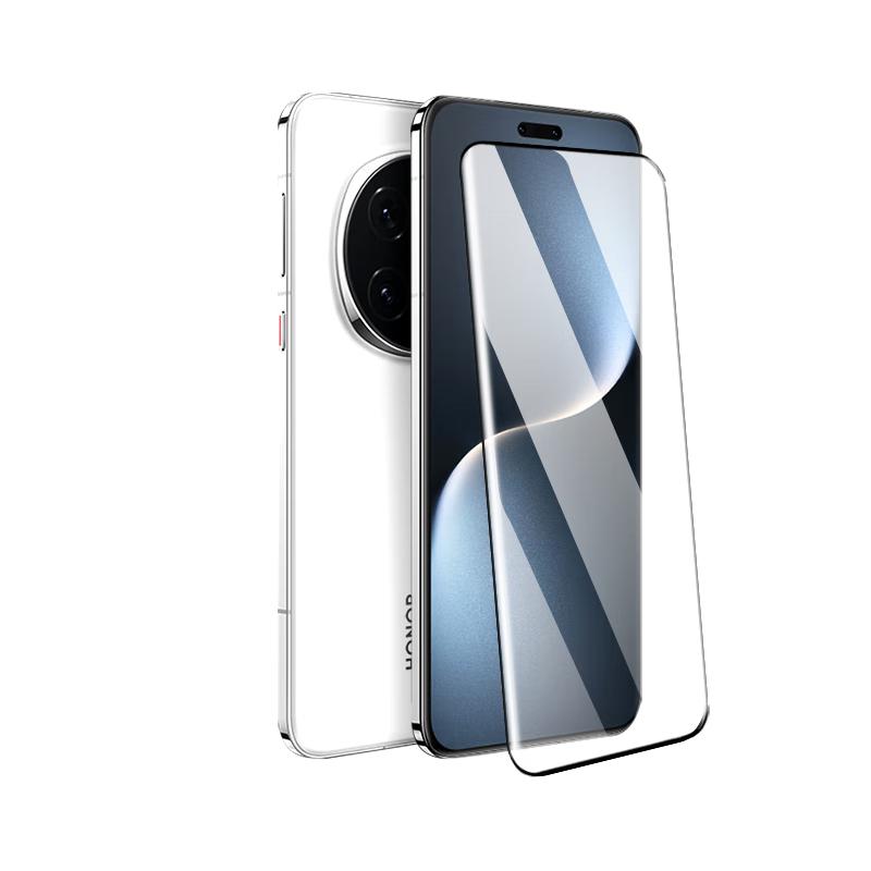 Full Adhesive Film Honor Magic7Pro/RSR Full Adhesive Tempered Glass Film, Honor Porsche Phone Film, Full-Screen Curved High-Definition Anti-Drop