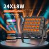 Outdoor Waterproof Stage Light 24x18W RGBWA UV 6 In 1 LED Square Par Light DJ Disco Equipment Lighting Atmosphere