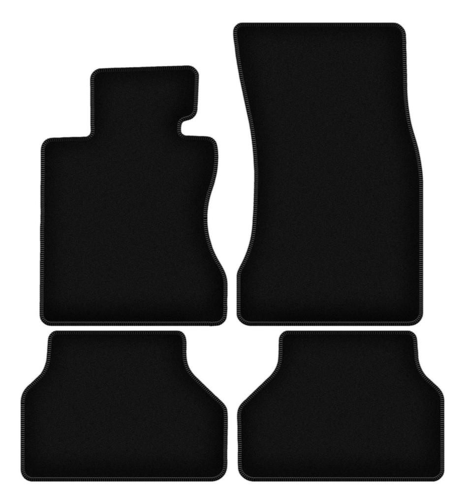 BASIC schwarze Velours-Fußmatten für: BMW 5 E60 Limousine (2003-2010)