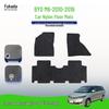 Black Nylon Car Floor Mats for BYD M6 (2010-2016)