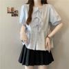 New Korean Style Summer Literary Loose Commuting Casual Temperament Versatile Doll Shirt
