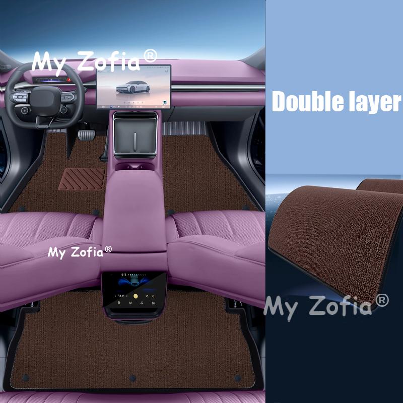 For XPeng P7 2025 2026 Car TPE Foot Pad Cargo Liner Floor Mats All Weather Waterproof Anti-Slip Foot Pads Accessories