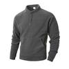 Solid Color Versatile Autumn and Winter New Slim Long-sleeved Stand-up Collar Personalized Casual Sweatshirt for Men