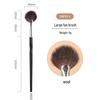 Fan-Shaped Highlighter Brush for Contour & Blush - Professional Makeup Tool