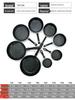Maifan Stone Non-Stick Mini Wok for Stir-Fry, Steak, Vegetables, Pancakes, and Dumplings; Induction Compatible.