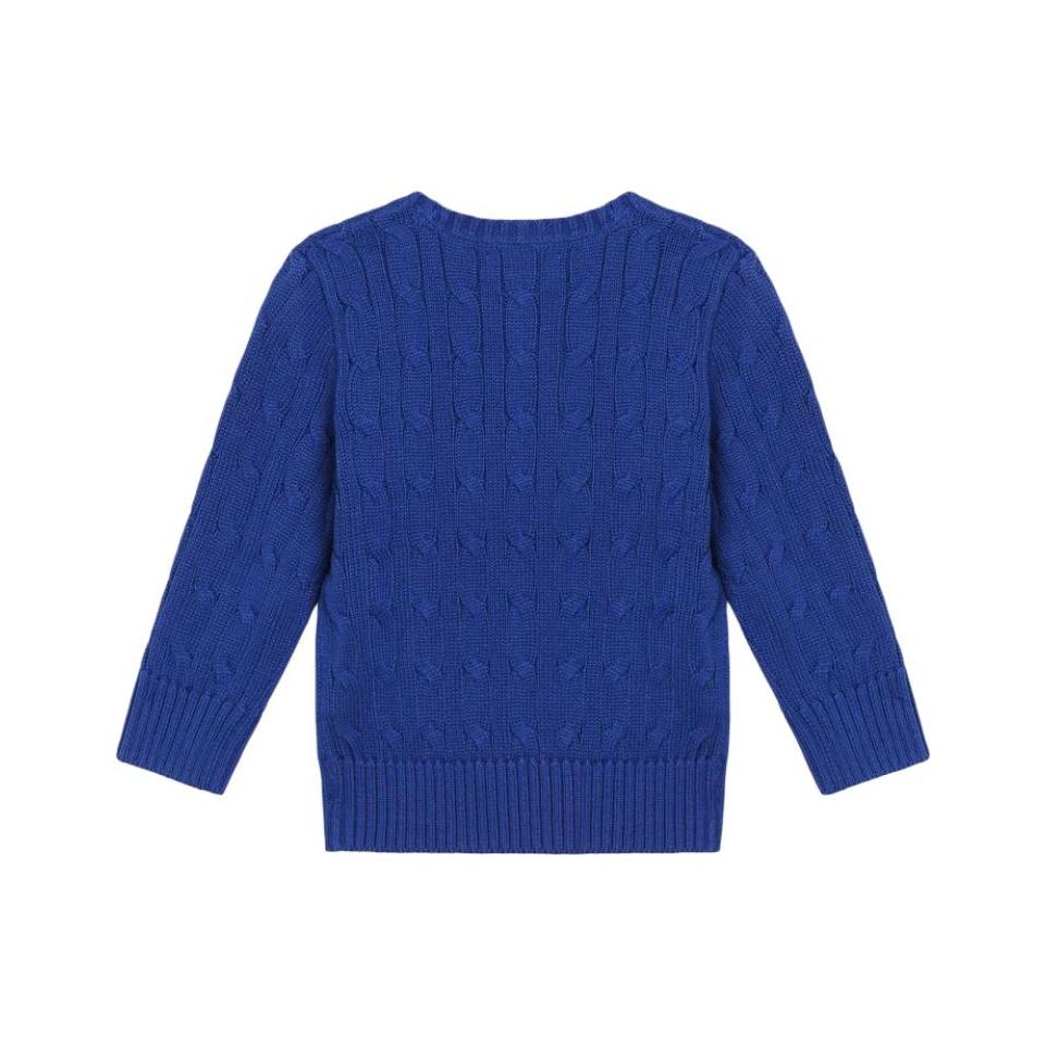 Polo Ralph Lauren Embroidered Logo Crew Neck Long Sleeve Knit Sweater Slim Fit Men Sweater 323702674-080