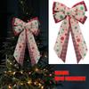 Christmas Bow Wreath Decor Bows for Treat Bags Tree Topper Ornaments Birthday Decorations Bows for Treat Bags Ribbon Party