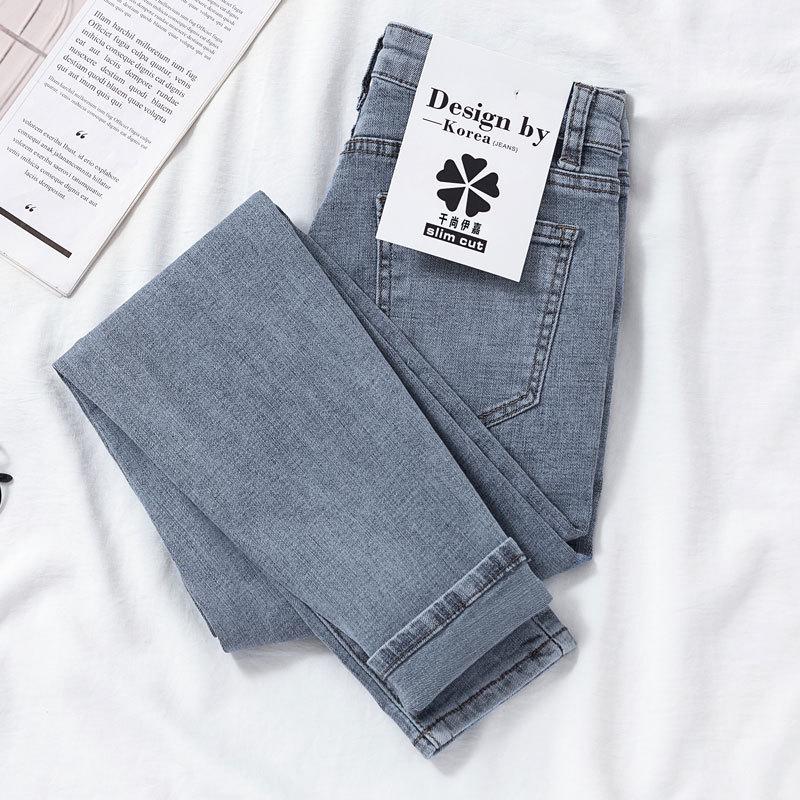 Plus Size High-Waisted Skinny Jeans for Women - 2021 Spring/Autumn Slim Fit Stretch Pencil Pants